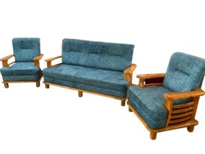 2255 teak with fabric,, rexin